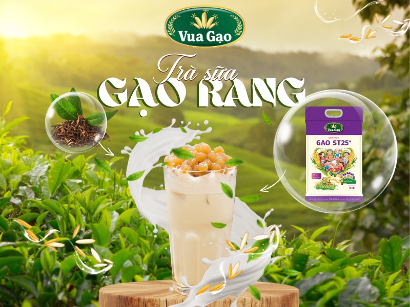 trà sữa gạo rang
