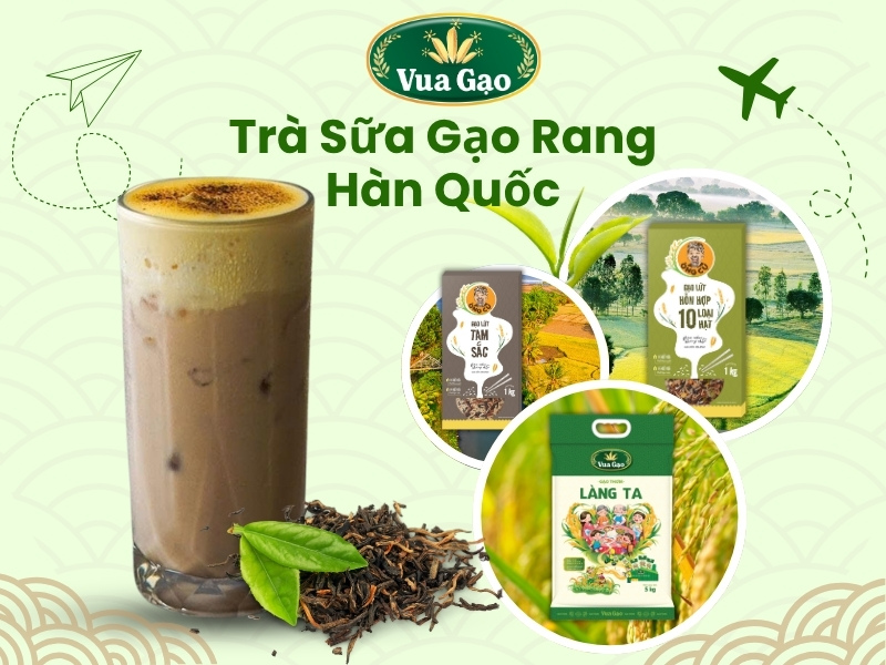 trà sữa gạo rang hàn quốc