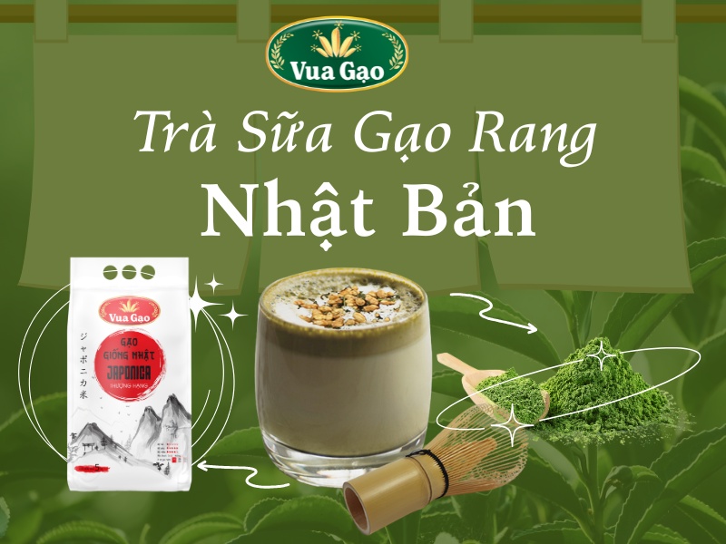 trà sữa gạo rang nhật bản